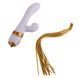 Вибратор-кролик с флогером LOCKINK SEVANDA Whip Vibrating Massage Wand White&Golden картинка 8