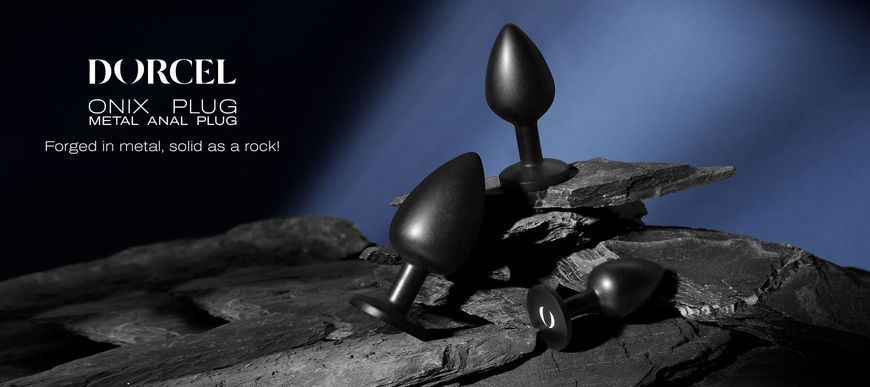 Металлическая анальная пробка Dorcel ONIX PLUG, размер L (диаметр 4,1 см) картинка