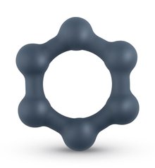 Эрекционное кольцо с шариками Boners Hexagon Cock Ring картинка