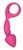 Анальна пробка зі стимулюючою ніжкою Adrien Lastic Budy Pink, рожева (діаметр 2,5 см) зображення