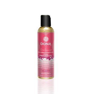 Массажное масло с феромонами DONA Massage Oil FLIRTY BLUSHING BERRY Ягоды (110 мл) картинка