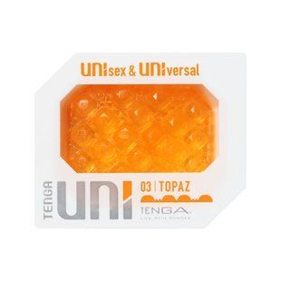 Мини-мастурбатор Tenga UNI Topaz, топазовый (с круглыми выступами) картинка