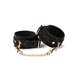Поножі замшеві Liebe Seele Boudoir Amor Ankle Cuffs Black зображення