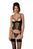 Корсет с открытой грудью + стринги Passion MARINA CORSET black, размер S/M картинка