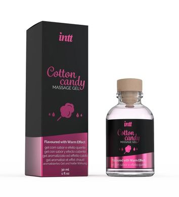 Пробник масажного гелю для інтимних зон зігріваючого Intt Cotton Candy, солодка вата (2 мл) зображення