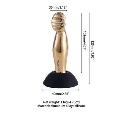 Масажер простати LOCKINK SEVANDA Eros Vibrating Prostate Massager (діаметр 3 см) зображення