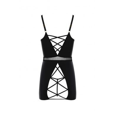 Сорочка зі шнурівкою Passion KRISTEEN CHEMISE black, розмір L/XL зображення