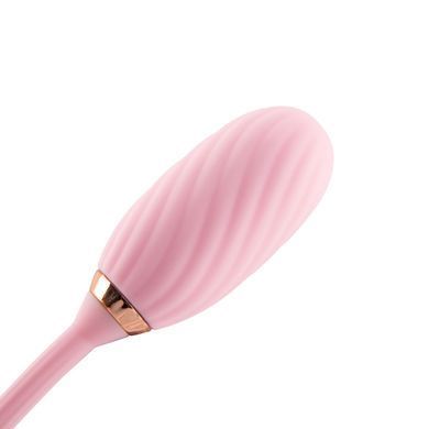 Вакуумний кліторальний стимулятор + віброяйце у кейсі Otouch Louis Vibrate Pink (діаметр 2,8 см) зображення