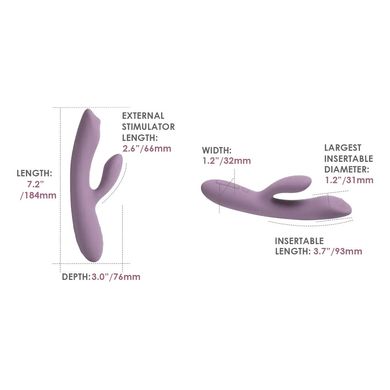 Вібратор-кролик із перлинною стимуляцією точки G Svakom Trysta Neo Violet (діаметр 3,1 см) зображення