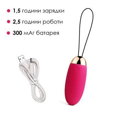 Виброяйцо с пультом управления Svakom Elva Plum Red (диаметр 3,2 см) картинка