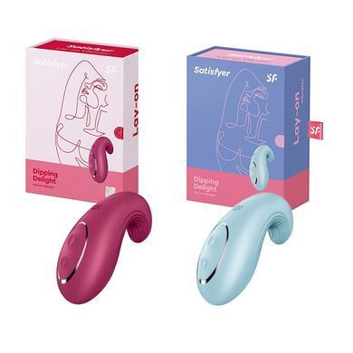 Вибратор Satisfyer Dipping Delight Berry (диаметр 4,6 см) картинка