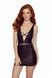 Сорочка зі шнурівкою Passion KRISTEEN CHEMISE black, розмір L/XL картинка 1