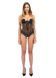 Сексуальне боді з відкритими грудьми Passion Exclusive NORTH BODY black, розмір L/XL картинка 6