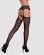 Сексуальні панчохи із поясом Obsessive Garter stockings S207, розмір XL/XXL картинка 2
