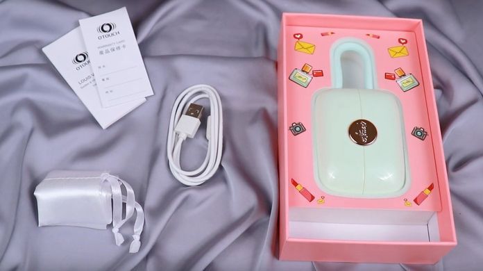 Вакуумний кліторальний стимулятор + віброяйце у кейсі Otouch Louis Vibrate Pink (діаметр 2,8 см) зображення