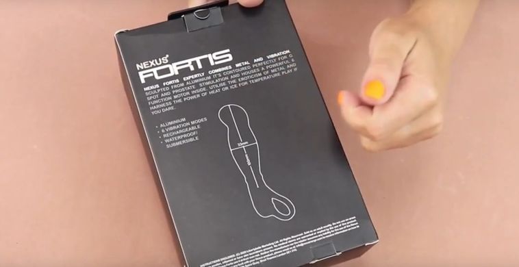 Металлический вибромассажер для простаты и точки G Nexus Fortis (диаметр 3,4 см) картинка