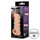 Насадка на член з отвором для мошонки Kokos Nude Sleeve NS 003, розмір M картинка 2