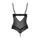 Сексуальне боді з відкритими грудьми Passion Exclusive NORTH BODY black, розмір L/XL картинка 4