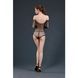 Сетчатое боди со стразами и открытыми плечами Moonlight Model 09 Black (размер 36-44) картинка 2