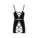 Сорочка зі шнурівкою Passion KRISTEEN CHEMISE black, розмір L/XL картинка 4
