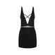 Сорочка зі шнурівкою Passion KRISTEEN CHEMISE black, розмір L/XL картинка 3