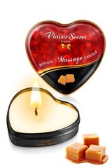 Массажная свеча сердечко Plaisirs Secrets Caramel Карамель (35 мл) картинка