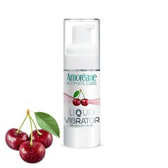 Лубрикант з ефектом вібрації Amoreane Med Liquid Vibrator Cherry Вишня (30 мл) зображення