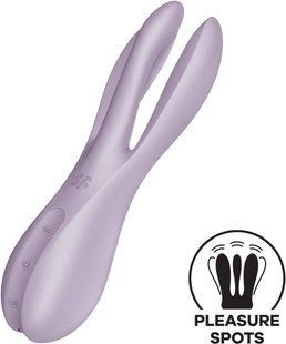 Кліторальний вібратор із трьома пальчиками Satisfyer Threesome 2 Violet зображення