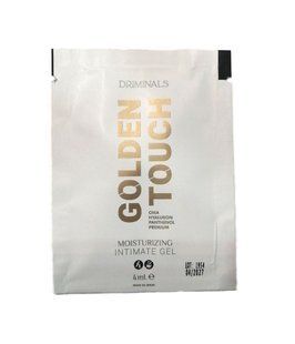 Пробник екстразволожувального гель-лубриканту на водній основі Driminals Golden Touch (4 мл) зображення