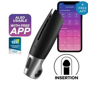 Чоловічий смарт-мастурбатор з вібрацією Satisfyer Power Masturbator зображення