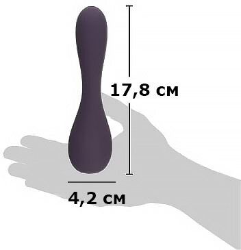 Вібратор анатомічний Je Joue - Uma Purple, фіолетовий (діаметр 4,2 см) зображення