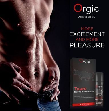 Крем для посилення ерекції з таурином Orgie Touro Power Cream (15 мл) зображення