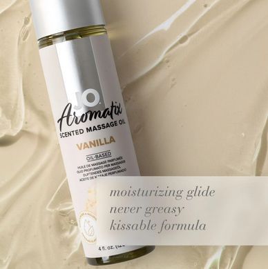 Натуральна масажна олія JO Aromatix Massage Oil Vanilla, ваниль (120 мл) зображення