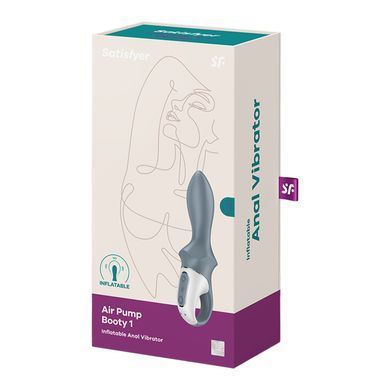 Анальный надувной вибратор Satisfyer Air Pump Booty 1 (диаметр 3,5-5 см) картинка