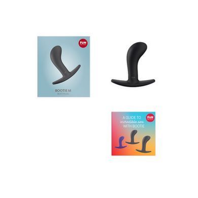 Анальна пробка Fun Factory BOOTIE Black, розмір M (діаметр 3,3 см) зображення