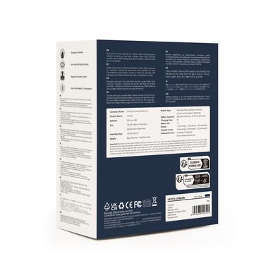 Смарт анальна пробка з вібрацією та пультом ДК Svakom Jordan Navy Blue (діаметр 3,2 см) зображення