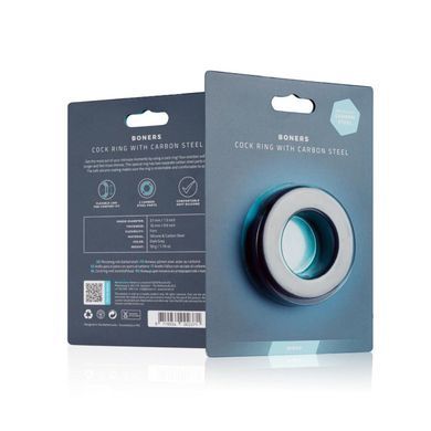 Эрекционное кольцо Boners Cock Ring With Carbon Steel картинка