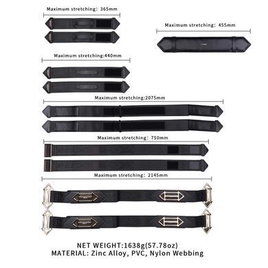 Фіксатори рук і ніг для ліжка LOCKINK BDSM Adjustable Bed Restraint Kit зображення