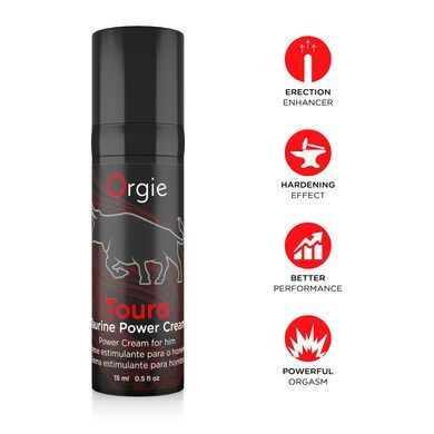 Крем для посилення ерекції з таурином Orgie Touro Power Cream (15 мл) зображення
