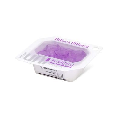 Міні-мастурбатор Tenga UNI Amethyst, аметистовий (з квадратними виступами) зображення