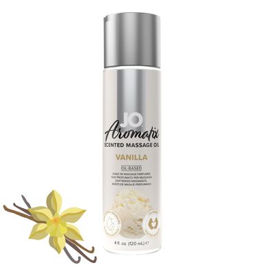 Натуральна масажна олія System JO Aromatix Massage Oil Vanilla, ваниль (120 мл) зображення