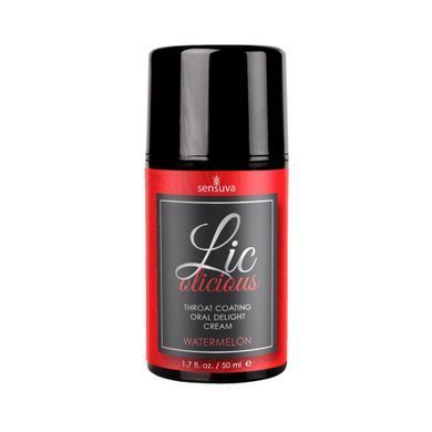 Пробник гелю для мінету Sensuva Lic-o-licious Watermelon, кавун (6 мл) зображення