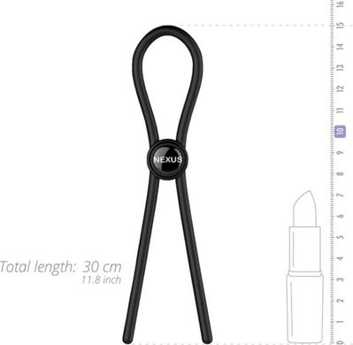 Эрекционное кольцо-лассо Nexus FORGE Single Adjustable Lasso Black картинка