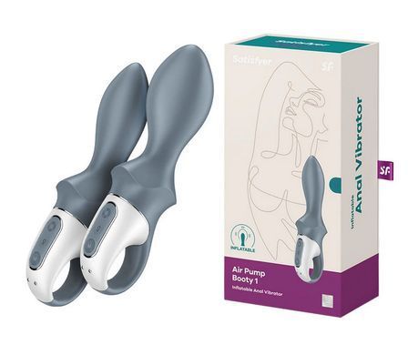 Анальный надувной вибратор Satisfyer Air Pump Booty 1 (диаметр 3,5-5 см) картинка