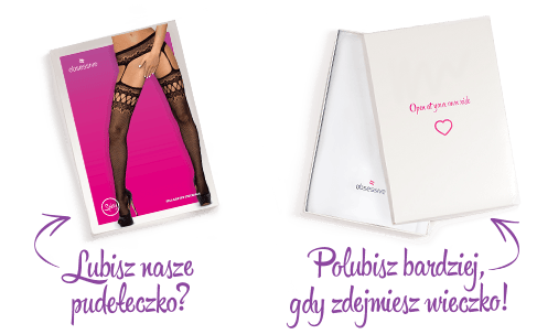 Сексуальні панчохи із поясом Obsessive Garter stockings S214, розмір S/M/L зображення