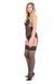 Корсет с пажами + трусики с ажурным декором и доступом Passion Ursula Corset black, размер S/M картинка 8