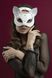Кожаная маска кошечки Feral Feelings Catwoman Mask, белая картинка 1