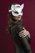 Кожаная маска кошечки Feral Feelings Catwoman Mask, белая картинка 3