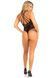 Еротичне боді Leg Avenue Thong teddy with strappy back Black One Size картинка 5