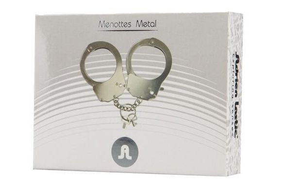 Наручники металлические Adrien Lastic Handcuffs Metallic картинка